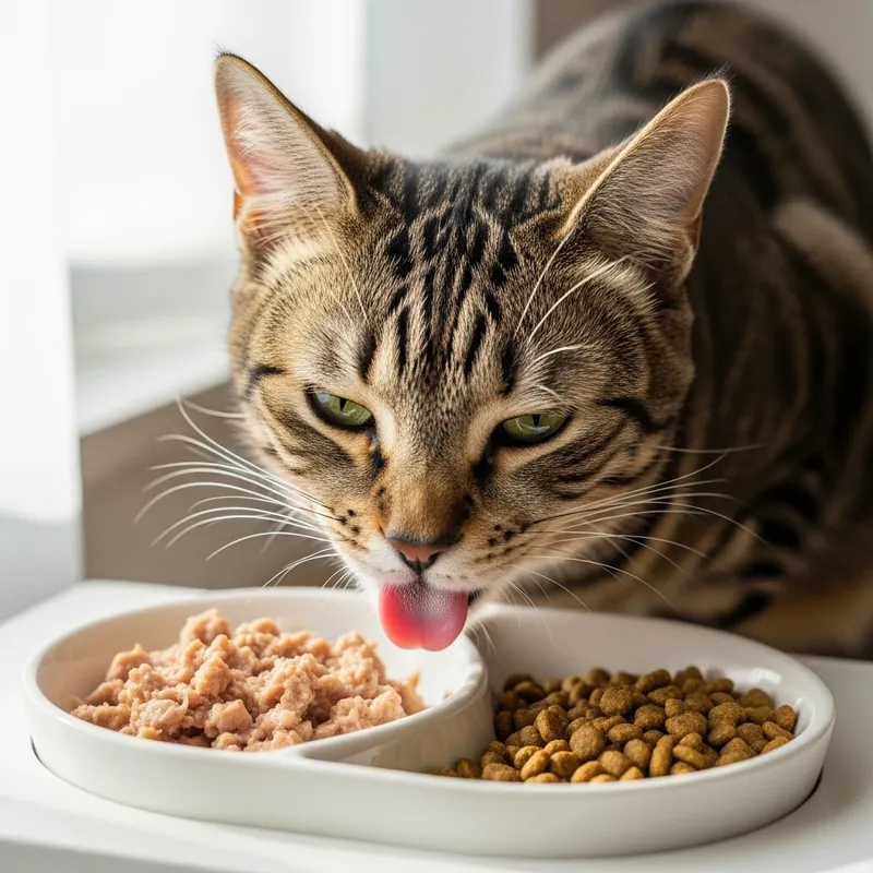 Balanced Cat Diet: Mix of Wet & Dry Foods for Health & Happiness