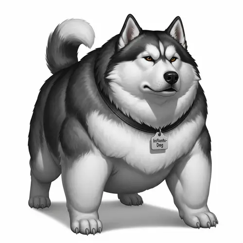 Feral Inflated Husky: Imaginary 'Inflato-Dog' in Wild Contrast