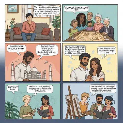 Diverse Dreams Through Time: Illustrating Cultural Desires in Four Panels