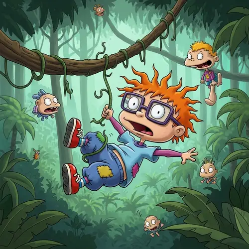 Chuckie Finster Adventure in the Jungle | Rugrats Go Wild