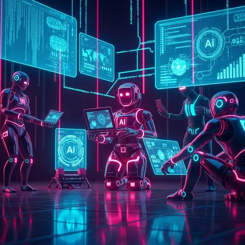 Hyper-Futuristic AI Illustration | Advanced Technology Visuals