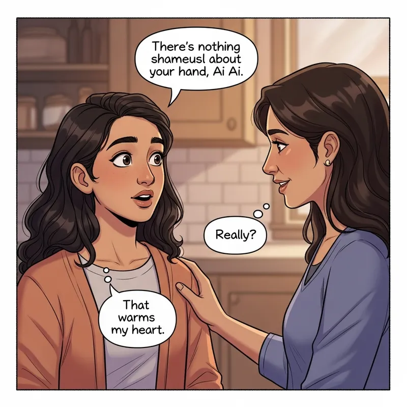 Heartwarming Conversation: Ai Ai and Her Mother Share a Special Moment | Illustrated Emotions