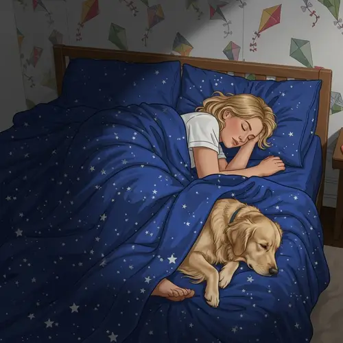 Peaceful Sleep of a 25-Year-Old Blond Woman