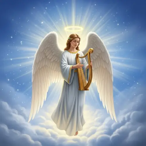 Divine Angel with White Feathered Wings | Heavenly Music & Wisdom
