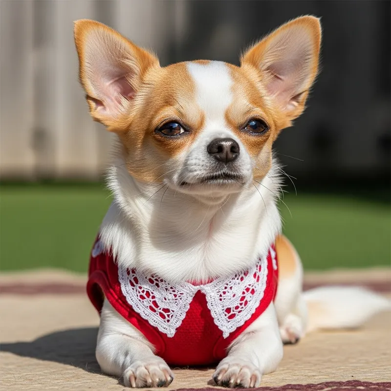 Cute Chihuahua Dog with Shiny Fur