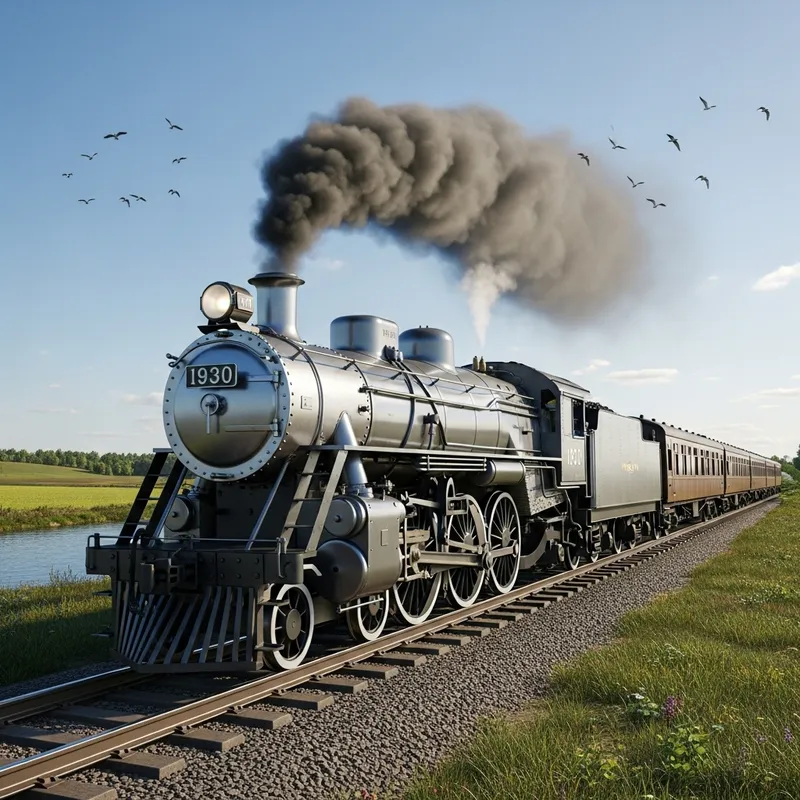 Classic Train from 1930: A Journey Through Time