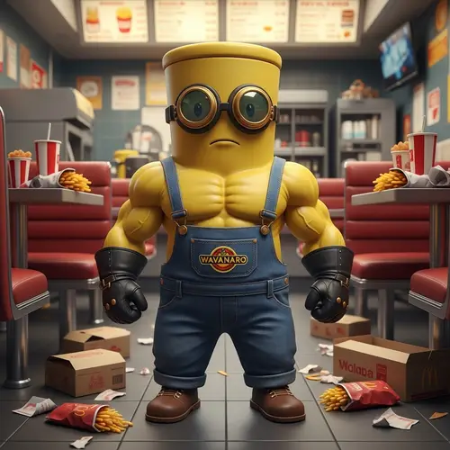 Minion from Despicable Me at KFC | 10-Year Eating Spree