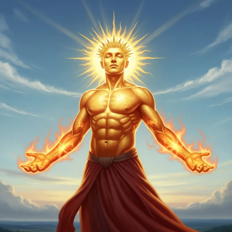 LeBron James Sun Personification - Radiant Energy and Warmth
