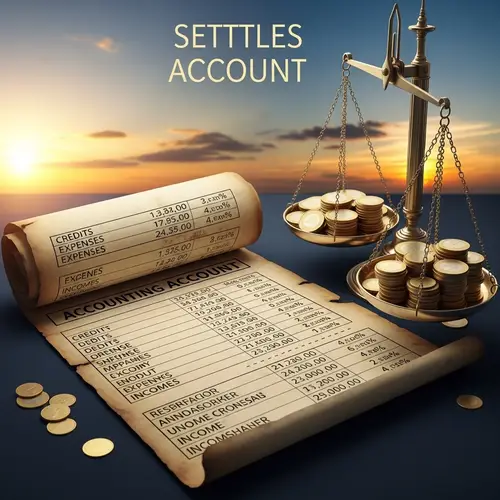 Settling the Account with Serenity: A Balance Scale of Golden Coins