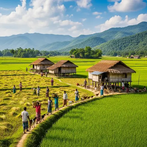 Rural Life in Khagarachari, Bangladesh