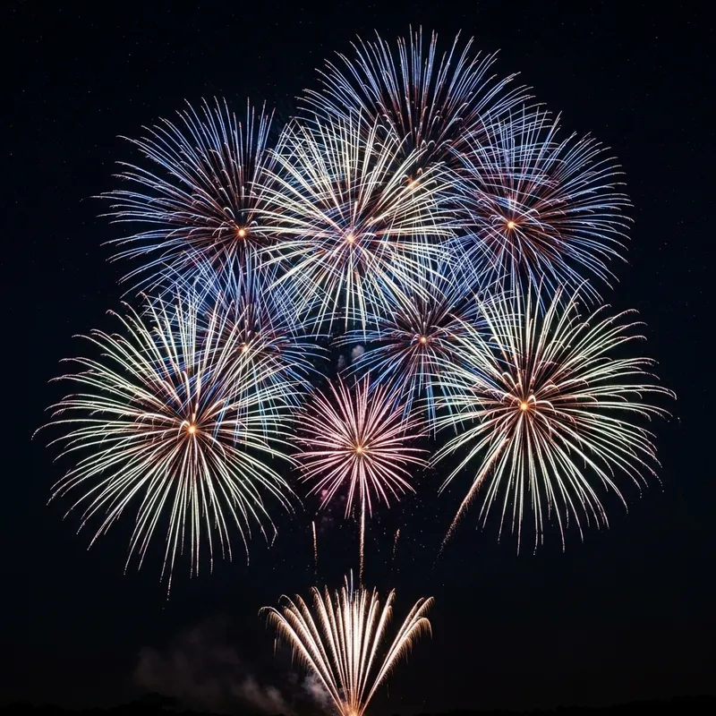 Algorithmic Fireworks Art | Perfect AI Celebration Beauty Algorithmic Fireworks Art | Perfect AI Celebration Beauty
