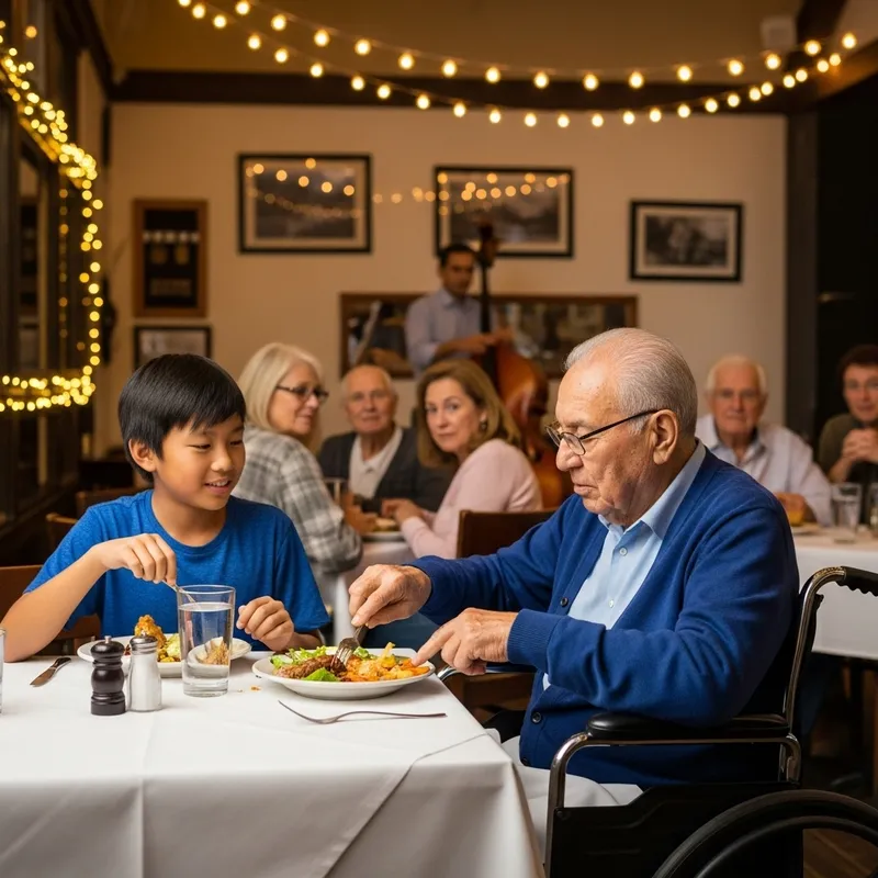 Family Dining Out Scene Sparks Controversy