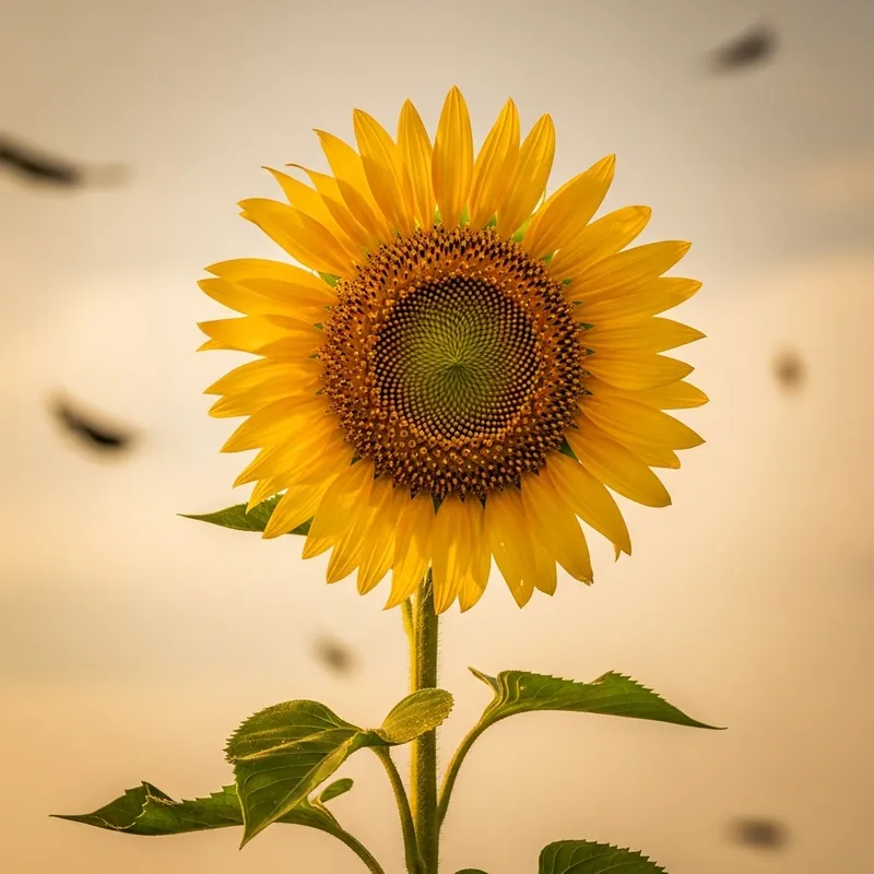 Persistent Sunflower: A Story of Nature's Fortitude