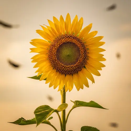 Resilient Sunflower: Nature's Determination on Display