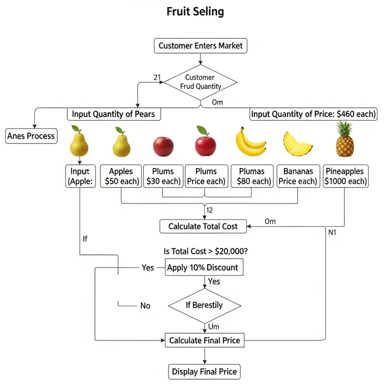 Fruit Market Pricing: Customer Payment & Discounts Calculator