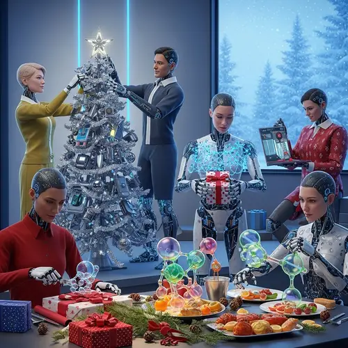 Futuristic AI Christmas Activities with Diversity | Tech Xmas Fun