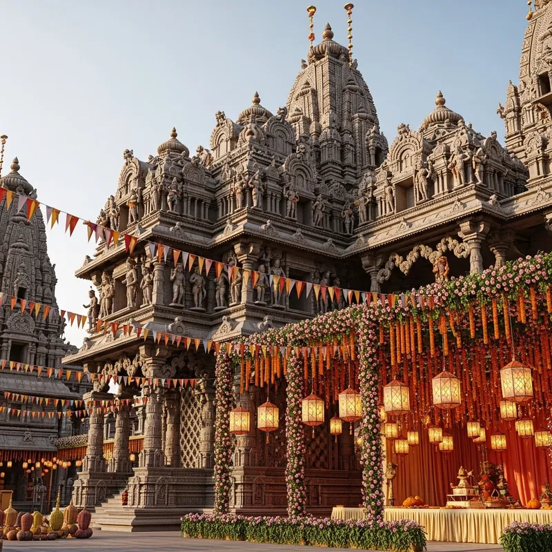 Traditional Indian Festival Temple 3D Model | Architectural Designs Traditional Indian Festival Temple 3D Model | Architectural Designs