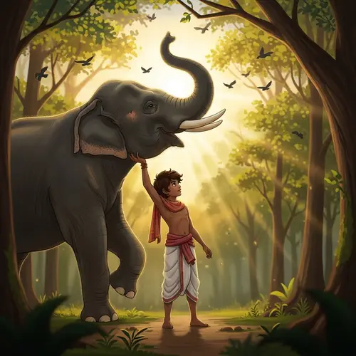 Young Boy Exhibits Extraordinary Strength by Lifting Indian Elephant