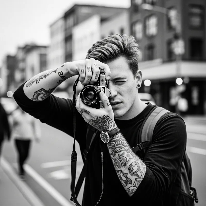 Capturing Urban Grit: Candid Street Photography by Young Male Photographer