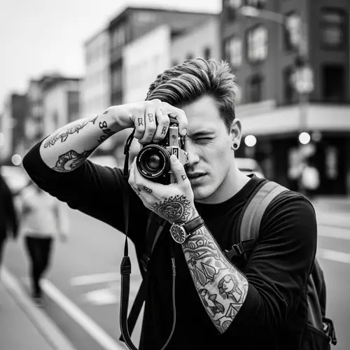 Gritty Black & White Street Photography by Young Male Photographer