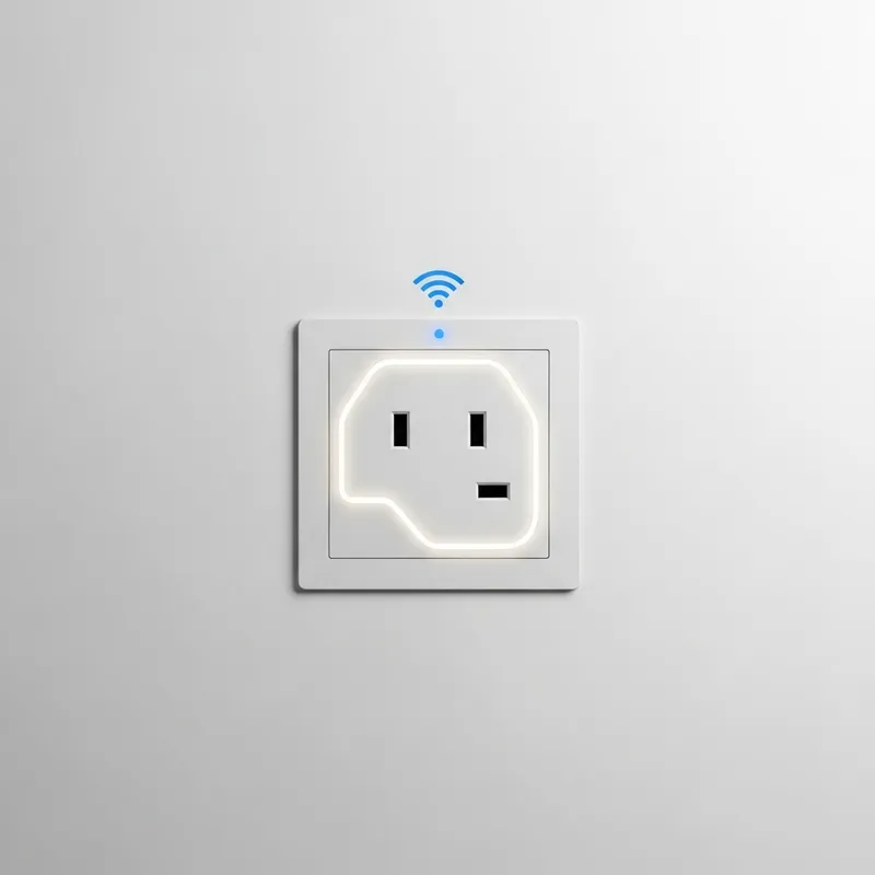 WiFi Smart 5-pin Wall Socket UK | Integrates with UK Electronics