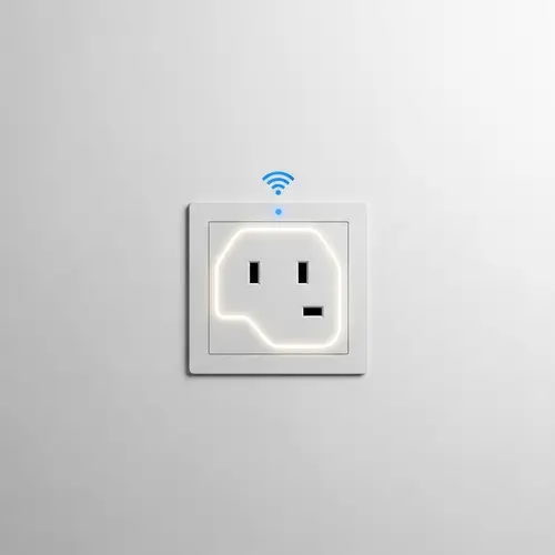 WiFi Smart 5-pin Wall Socket for UK Electronics | Modern Design