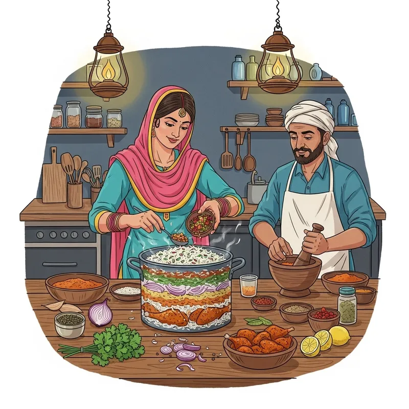 Colorful Biriyani Recipe with Authentic Spices