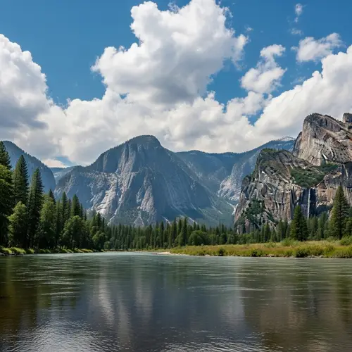Breathtaking Mountain Range Landscape Vista