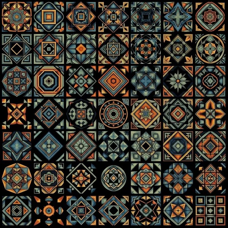 Vibrant Geometric Patterns - Abstract Designs