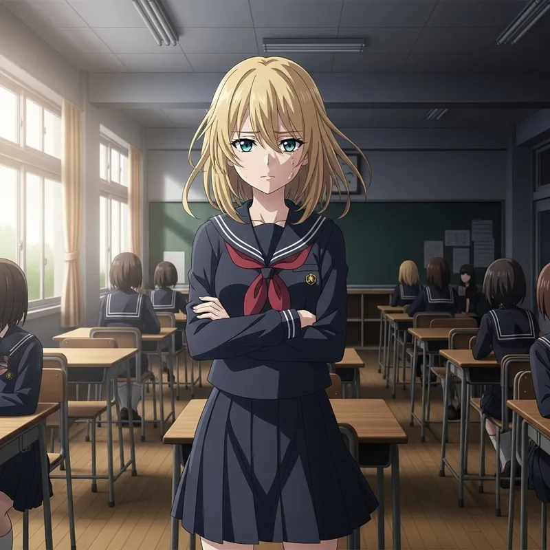 Blonde Girl: A Portrait of Resilience and Hope