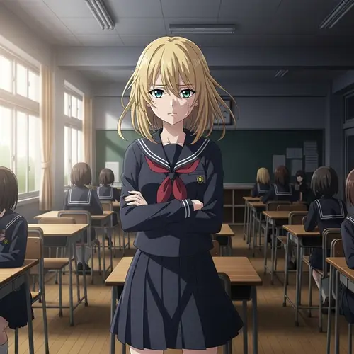 Blonde Girl: A Portrait of Resilience and Hope