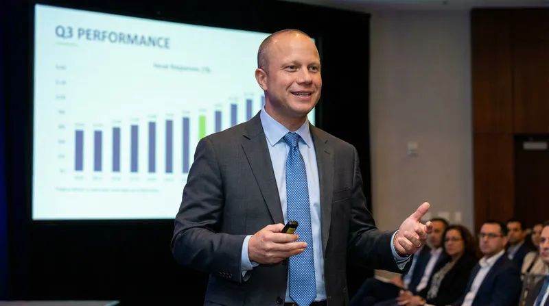 Professional Corporate Presenter in Smart Attire