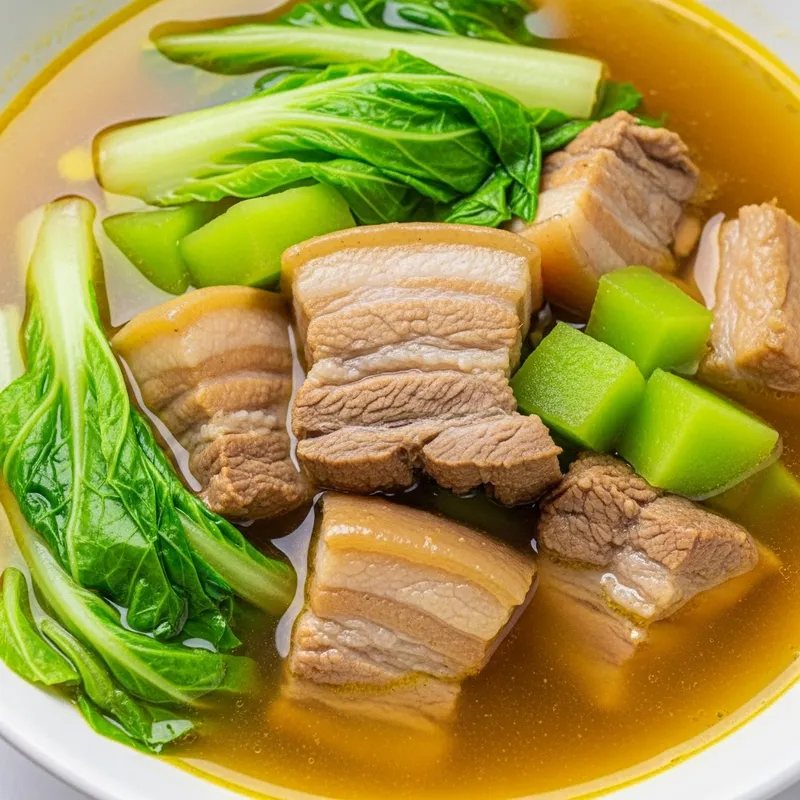 Pork Lauya Soup: Filipino Delight with Ginger & Pork Belly