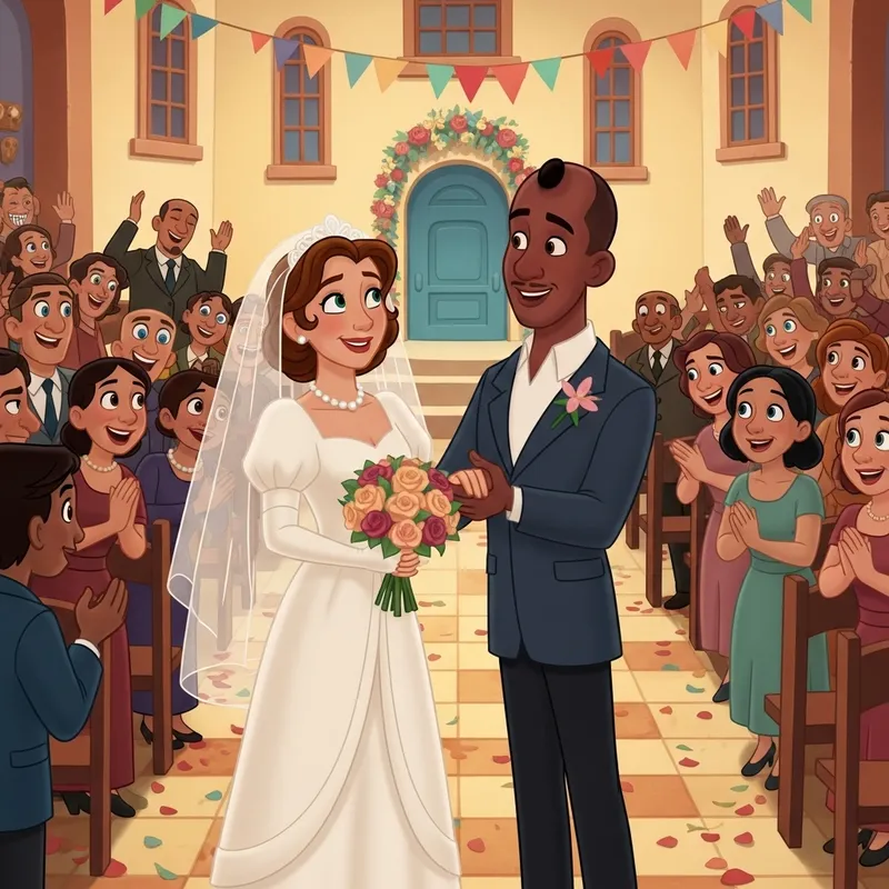 Magical Disney-Pixar Style Wedding of Andrea and Angel