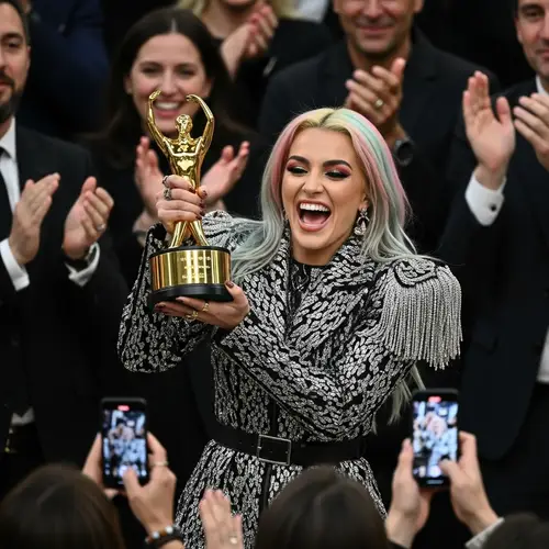 Female Pop Artist Wins Major Music Award | Prestigious Ceremony