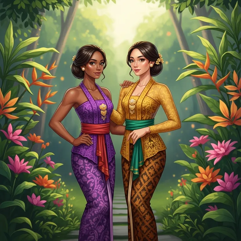 Beautiful Javanese Girls with Gorgeous Figures
