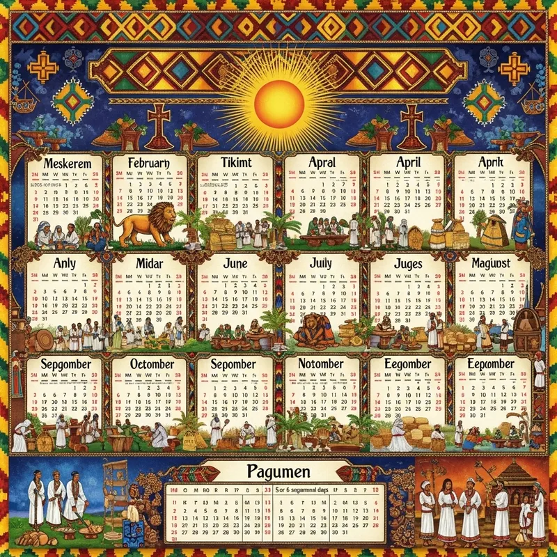 Traditional Ethiopian Calendar and Cultural Festivals