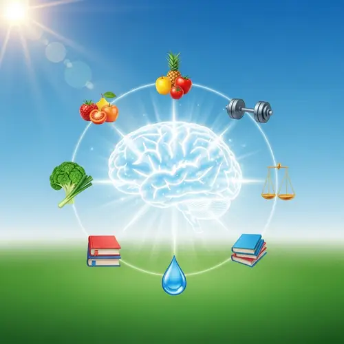 Vibrant Brain Health | Mental & Physical Wellness Symbols