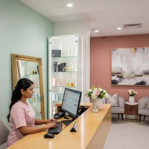 Female Receptionist at Chic Beauty Salon | Book Appointments Online