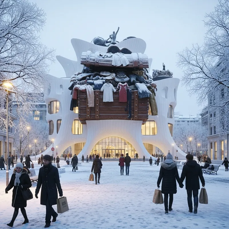 Winter Museum of Fashion Chest Display | Public Square View