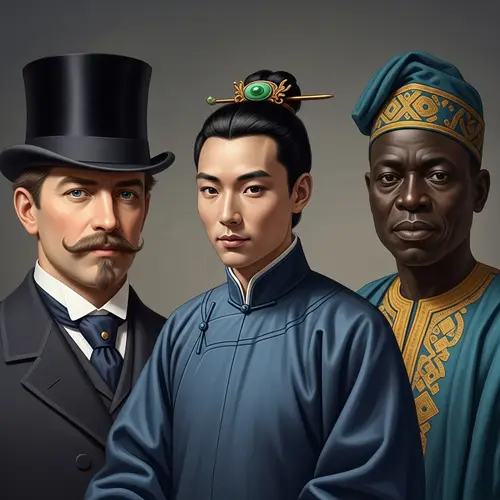 Vintage Men's Portrait - Fashion & Diversity Showcase