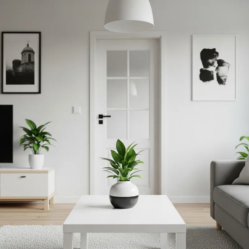 Decluttering in a Minimalist Living Room