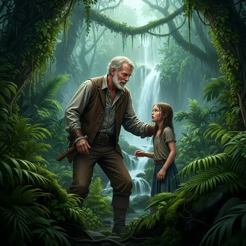 Heartfelt Reunion in Tropical Jungle: Emotional Quest Culmination