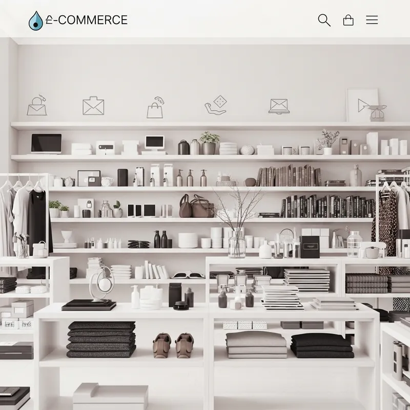 Sleek & Modern E-commerce Background Design