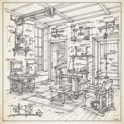 Inventor's Sketchbook: Interior Designer's Plans Inspired by Leonardo