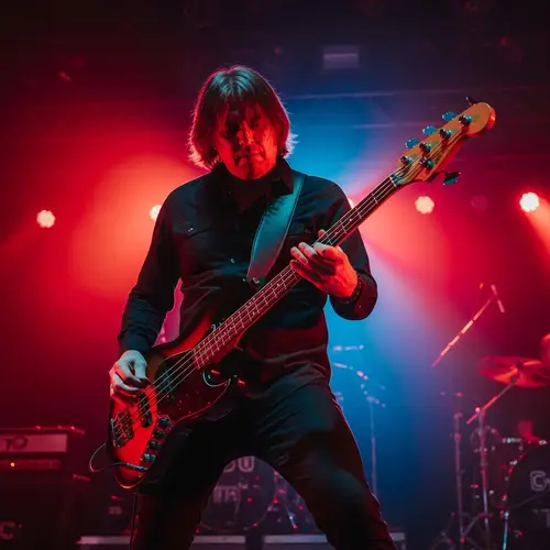 Cliff Burton Inspired Abstract Bass Player Art