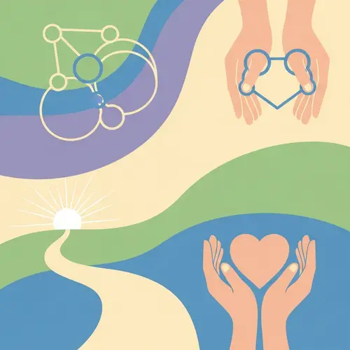 Abstract Mental Health Support | Compassion & Resilience