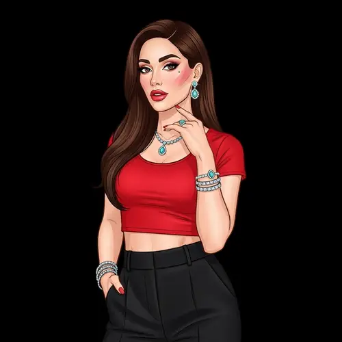 Glamorous Tall Diva: Makeup, Fashion & Jewellery Ensemble