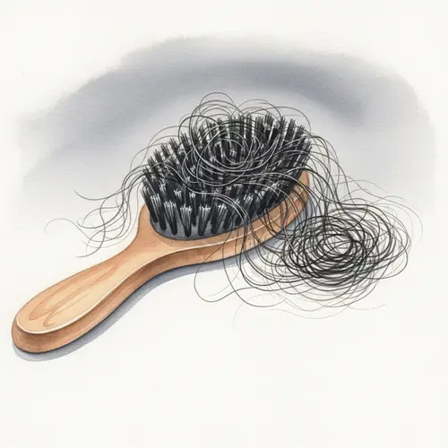 Hair Loss Watercolor Art: A Visual Insight