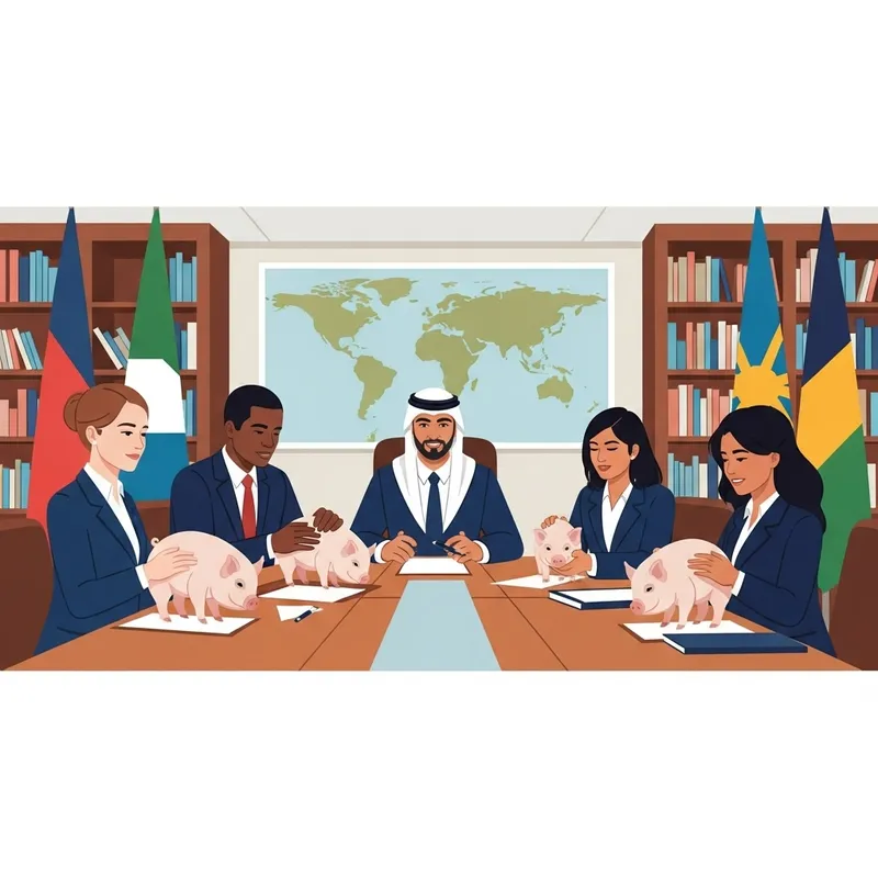 International Government Meeting with People and Pigs International Government Meeting with People and Pigs